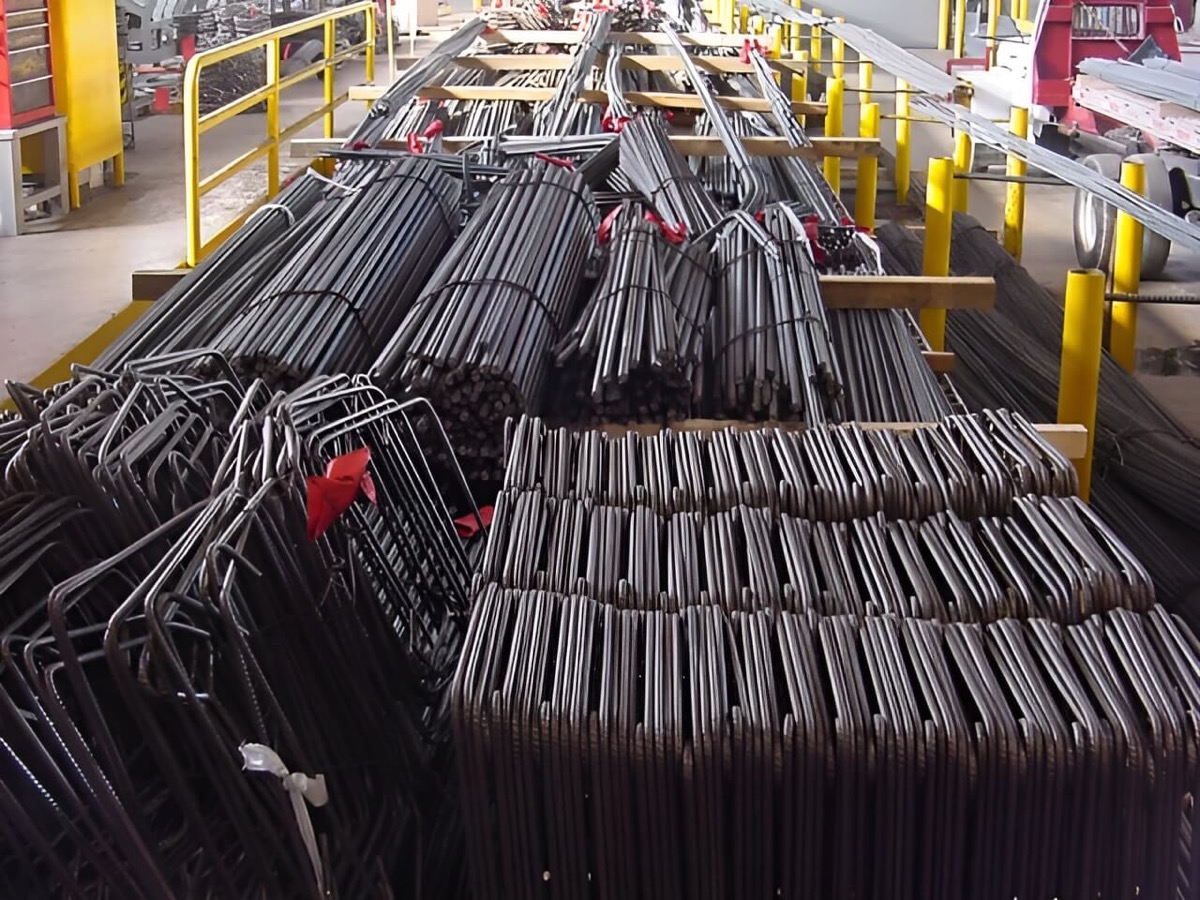 TREMO warehouse with organized rebar, ready for distribution across San Diego